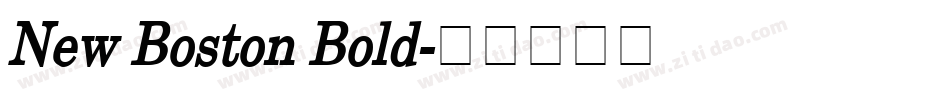 New Boston Bold字体转换